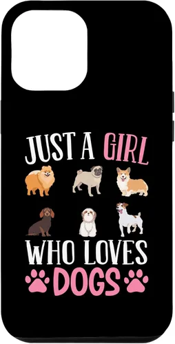 Vista 6 de Funda para iPhone 14 Just A Girl Who Loves Dogs Dog Girl