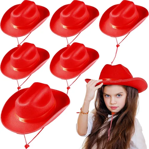 Vista 11 de Hercicy Sombreros de vaquero para niños pequeños, sombrero de vaquera para niños y niñas, accesorios de disfraz de bebé, suministros de fiesta