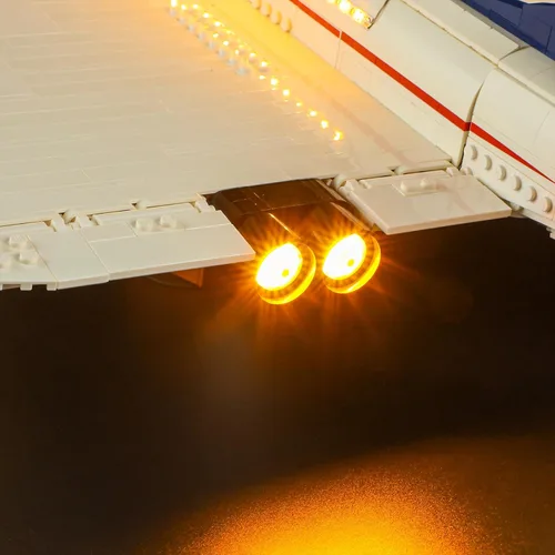 Vista 7 de Kit de iluminación Briksmax para Concorde – Compatible con Lego 10318 – No incluye juego de Lego
