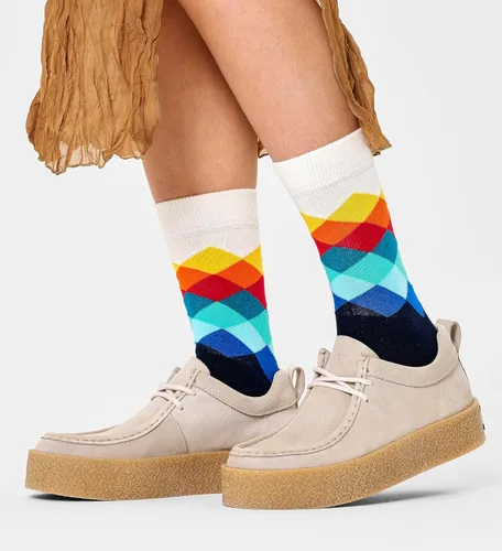 Vista 5 de Happy Socks Paquete de 4 calcetines multicolor para regalo, calcetines de algodón premium con estampado geométrico