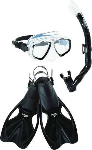 Vista 8 de Speedo Máscara de Buceo con Snorkel Unisex para Adultos Anti-empañamiento con Cubierta para la Nariz Serie Adventure