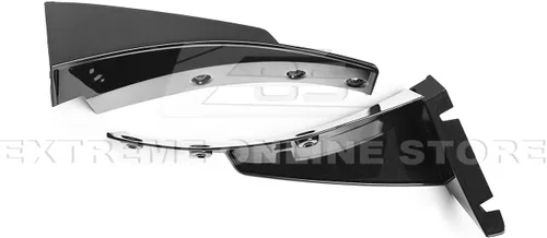 Vista 7 de Sustitución para Corvette C7 2014-2019 Z06 Estilo Etapa 3 Parachoques Frontal Inferior Divisor Lateral con Aleta