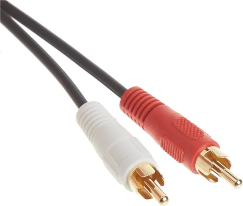 Vista 2 de C2G Legrand Cable divisor de señal RCA hembra a dos RCA macho, divisor RCA a RCA negro, cable en Y estéreo de audio de 6 pulgadas, cable convertidor