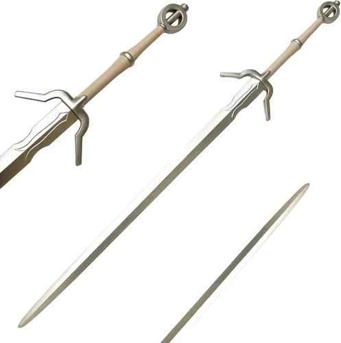 Vista 8 de Espada larga de espuma medieval de 41 pulgadas de Witcher para Cosplay, LARP, disfraz y Halloween