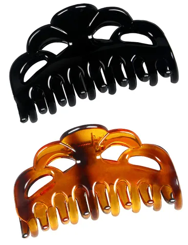 Vista 10 de Pinzas para cabello grandes de plástico, para mujeres con cabello grueso