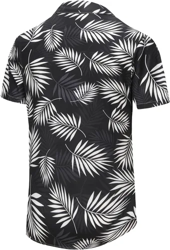 Vista 4 de KYKU - Camisa hawaiana funky para hombre, ropa tropical para vacaciones en Palm Beach