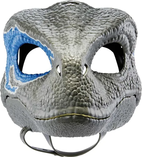 Vista 2 de Jurassic World Dominion Velociraptor Máscara Azul