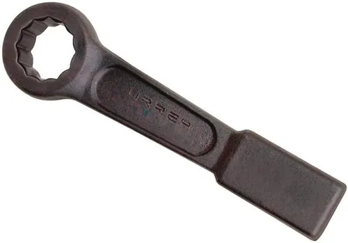 Vista 3 de URREA 2716SW - Llave de golpeo plana negra de 1 pulgada con diseño de patrón recto y zona de golpeo extra ancha