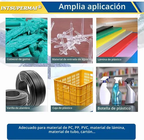 Vista 8 de INTSUPERMAI Trituradora de plástico eléctrico Máquina trituradora granuladora Máquina trituradora de plástico resistente Reciclaje para plástico