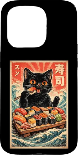 Vista 14 de Cute Kawaii Sushi Cat Funny Japanese Cat Eating Sushi Case for iPhone XR