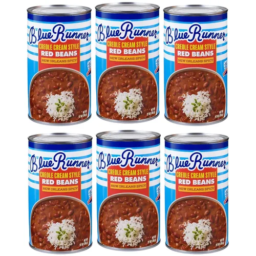 Vista 12 de Blue Runner New Orleans Spicy Creole Cream Style Red Beans - Lata de 16 onzas (paquete de 12)