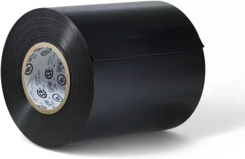 Vista 14 de GGR Supplies T.R.U. EL7566-AW, cinta adhesiva de grado profesional de PVC de goma negra, con clasificación hasta 600 voltios y 176 °F - UL/CSA/CE