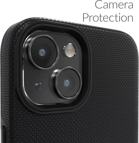 Vista 3 de Crave Dual Guard para iPhone 14, funda de doble capa de protección contra golpes para Apple iPhone 14 (6.1") - Negro