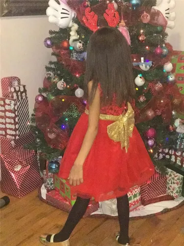 Vista 5 de Vestido Fkkfyy con flor, vestido para boda, para niña de 0-12 meses