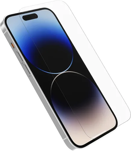Vista 2 de OtterBox AMPLIFY - Protector de pantalla antimicrobiano de vidrio para iPhone 14 Pro Max (solamente), respuesta táctil impecable, resistente a