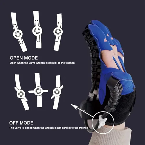 Vista 7 de Guantes de robot de rehabilitación para ambas manos, guantes de robot de rehabilitación de segunda generación con ambas manos, para pacientes