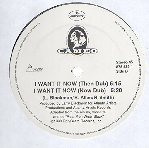 Vista 2 de Cameo: I Want It Now 12" VG++ Canada Cameo 875 589-1