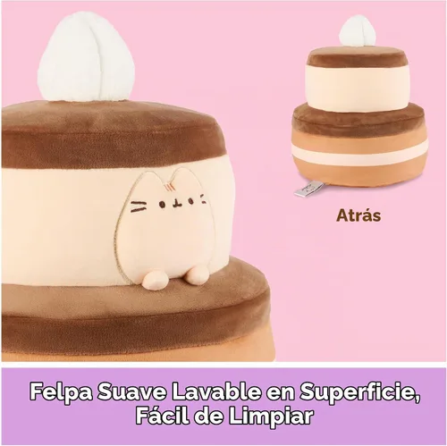 Vista 4 de GUND Pusheen - Juguete de peluche blando de pastel de chocolate de 11
