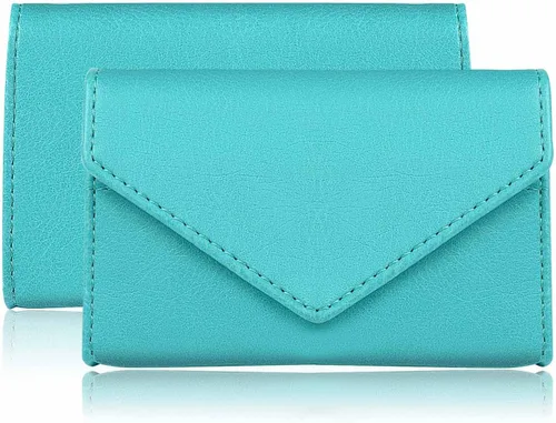 Vista 3 de XEYOU Funda para tarjetas de crédito para mujer, tarjetero con bolsillo frontal para mujer