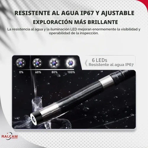 Vista 6 de Ralcam Boroscopio articulado bidireccional para iPhone y Android