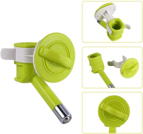 Vista 5 de Dispensador de agua para mascotas, alimentador automático para perros y gatos, fuente sin goteo, cabezal de botella, boquilla colgante antifugas