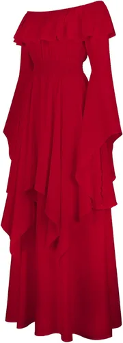Vista 2 de Southern Belle - Vestido para mujer, vintage, hermoso, vestido de baile, manga acampanada, vestido casual, vestido largo de sirvienta, disfraces