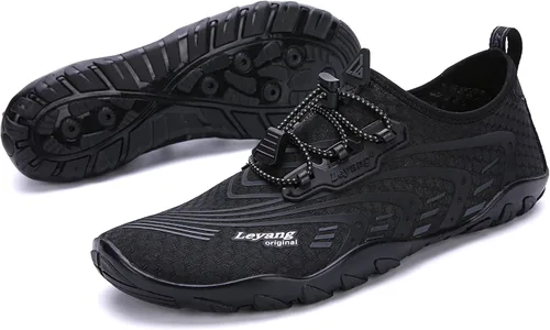 Vista 5 de Leyang Zapatos acuáticos para mujer y hombre, de secado rápido, calcetines acuáticos para natación, playa, surf, buceo, piscina, yoga, aeróbicos