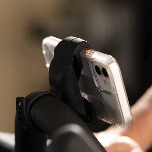 Vista 3 de Soporte de silicona para teléfono para bicicleta de ejercicios y pelotón, soporte de teléfono celular para accesorios de bicicleta estática