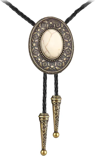 Vista 10 de Jeilwiy Corbata de bolo para hombre, corbatas vaqueras, collar de corbata #44 Elemento de sombrero de vaquero