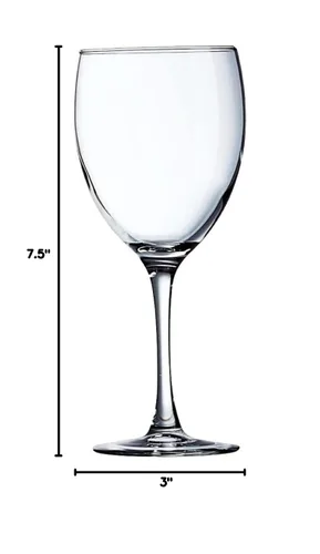 Vista 2 de Arcoroc Arc Cardinal Excalibur - Vaso templado Grand Savoie, 12 onzas, fabricado en Estados Unidos, caja de 24