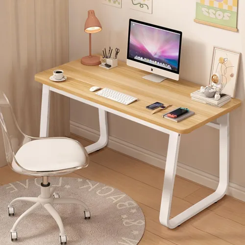 Vista 10 de Escritorio de Computadora de Estilo Moderno Simple para Oficina en Casa, Mesa de Escritura Pequeña de 47.2 Pulgadas para Escritorio o Dormitorio