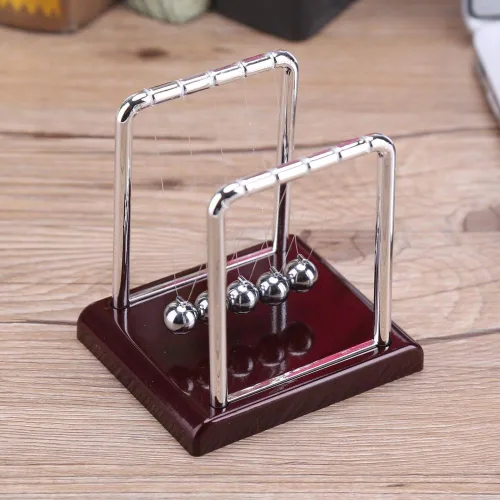 Vista 9 de DEWIN Newtons Cradle Pendulum Steel Balance Bola magnética oscilante de movimiento perpetuo, juguete de escritorio de ciencia física, juguete