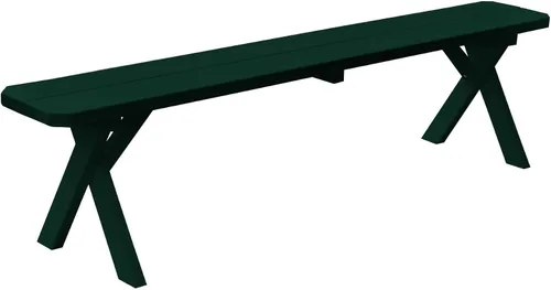 Vista 45 de Furniture Barn USA Pine - Banco cruzado de 2 pies, color negro