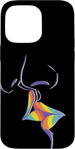 Vista 21 de Funda de regalo LGBT Lesbian Gay Pride LGBTQ Kiss Rainbow para iPhone 17