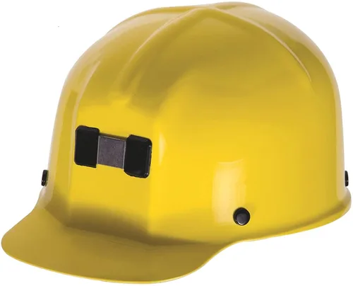 Vista 4 de MSA 475336 Comfo-Cap - Casco de seguridad con suspensión de trinquete Fas-Trac III, carcasa de policarbonato, soporte de lámpara y soporte de cable