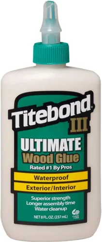 Vista 11 de Titebond III Ultimate - Pegamento para madera de 32 onzas (paquete de 6) – Adhesivo profesional para carpintería premium, impermeable, fuerte