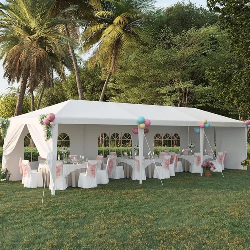 Vista 15 de Carpa para exteriores, carpa de fiesta de boda, refugio de campamento, refugio instantáneo comercial, tienda de campaña impermeable con paredes