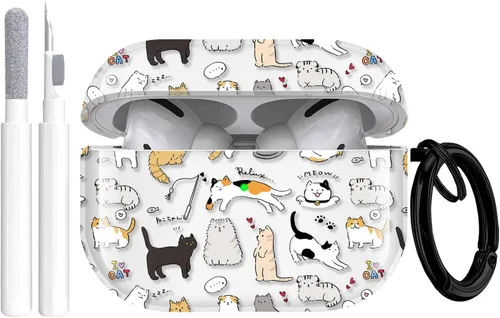 Vista 19 de Gedicht Funda para Airpods Pro, lindo diseño de fútbol de TPU suave fundas para Airpods Pro 1ª generación, a prueba de golpes para Airpods Pro 2019