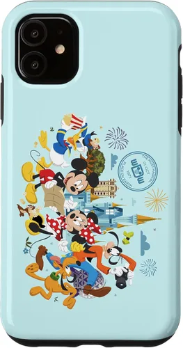Vista 8 de Walt Disney World 50th Anniversary Mickey and Friends - Carcasa para iPhone 17, color azul