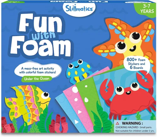 Vista 13 de Skillmatics Arte de calcomanías de espuma – Disney Princess, más de 800 calcomanías de espuma 3D, diversión sin desorden para niños, kits