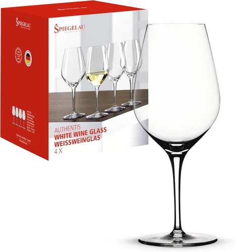 Vista 9 de Spiegelau Clear Authentis Copas de vino burdeos, paquete de 4