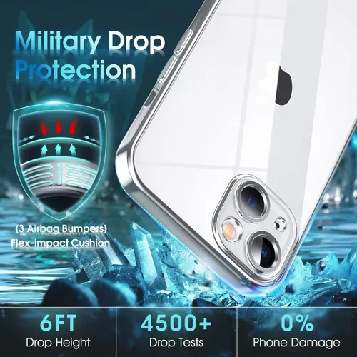 Vista 101 de Supdeal Funda cristalina transparente para iPhone 11, [No se amarillea] [Protección de la cámara] [Probado contra caídas de grado militar] Funda