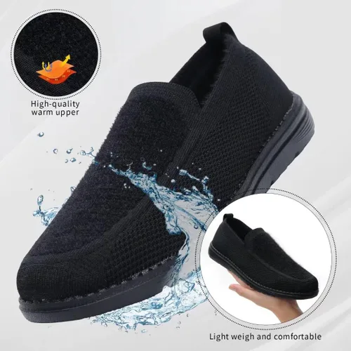 Vista 2 de 1TAZERO Mocasines sin cordones para hombre con plantillas de soporte de arco, zapatos casuales para hombre para fascitis plantar