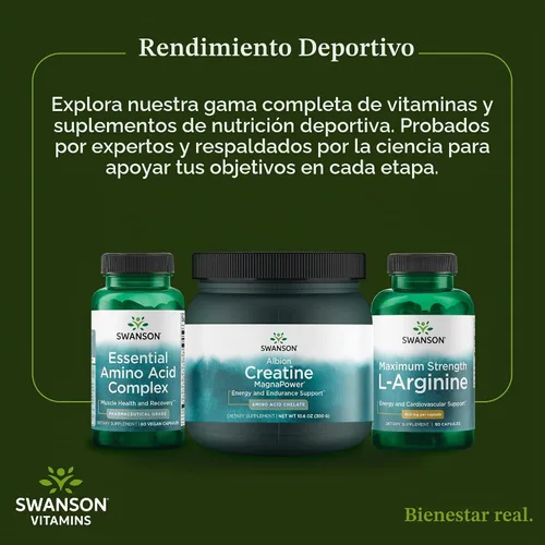 Vista 6 de Swanson 100% creatina pura MagnaPower - Quelato de creatina de magnesio - 10.58 oz (10.6 onzas) Pwdr - 60 porciones