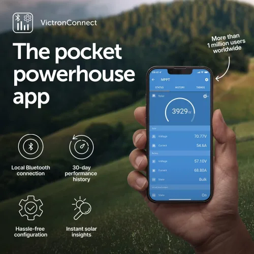 Vista 5 de Victron Energy SmartSolar MPPT MC4 Compatible VE.Can Controlador de carga solar (Bluetooth) – Controladores de carga para paneles solares – 150 V