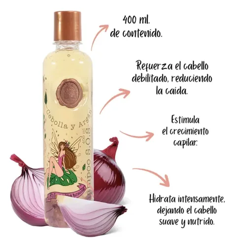 Vista 5 de Ritual Botanico Champú Ultra Reparador S.O.S de cebolla y Argán, sin sal ni sulfatos, natural, ayuda al crecimiento, repara cuero cabelludo