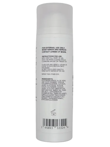 Vista 8 de Cápsulas hidratantes y gel limpiador de pestañas, miel de manuka UMF 16+, aloe vera, aceite de coco, sal del mar muerto, 1.69 onzas líquidas