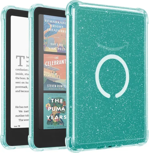 Vista 40 de iDLEHANDS Funda magnética transparente para Kindle Paperwhite de 7" de 12ª generación 2024 y Kindle Colorsoft - con AirBag compatible con iPhone