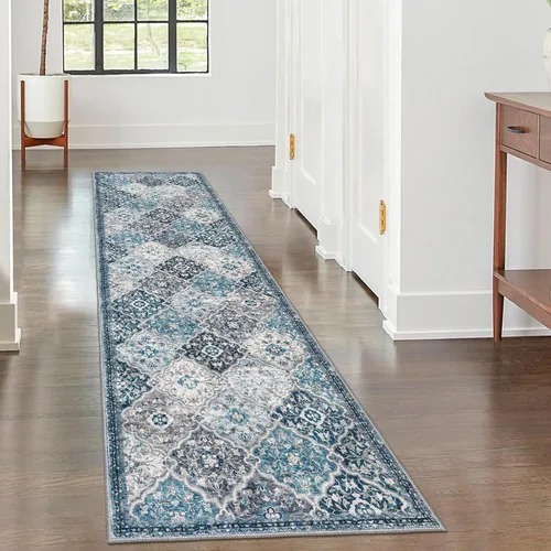 Vista 96 de KILOCOCO Alfombra marroquí pequeña, de 2 x 3 pies, color negro/dorado, súper suave, lavable, para interiores, vintage, lavable, antideslizante