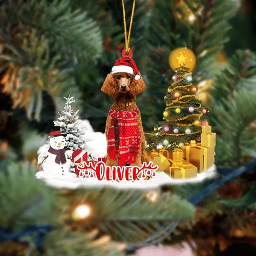 Vista 42 de NAZENTI Adorno personalizado de gato abisinio con árbol de pino, adorno de Navidad personalizado para perros amantes de las mascotas, colgante